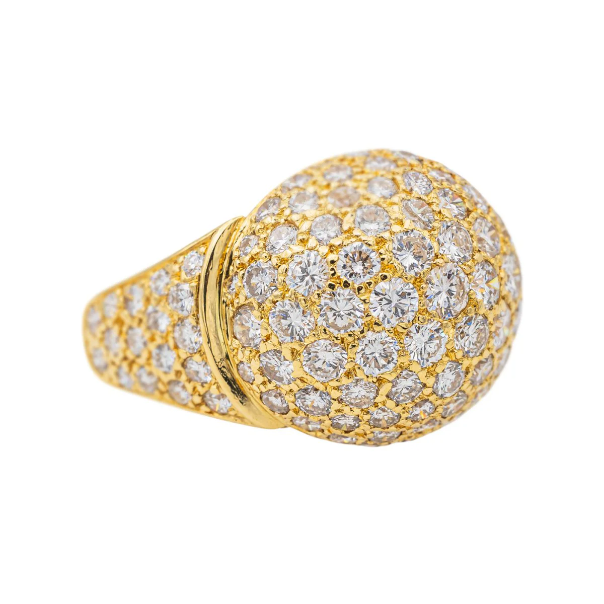 Bague Cocktail Or jaune Diamant - Image 6