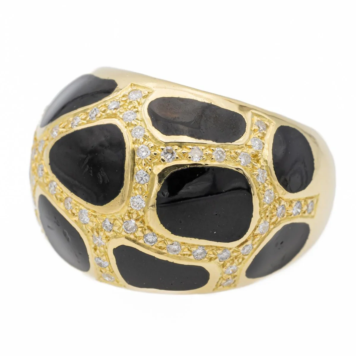 Bague Cocktail Or jaune Diamant - Image 2