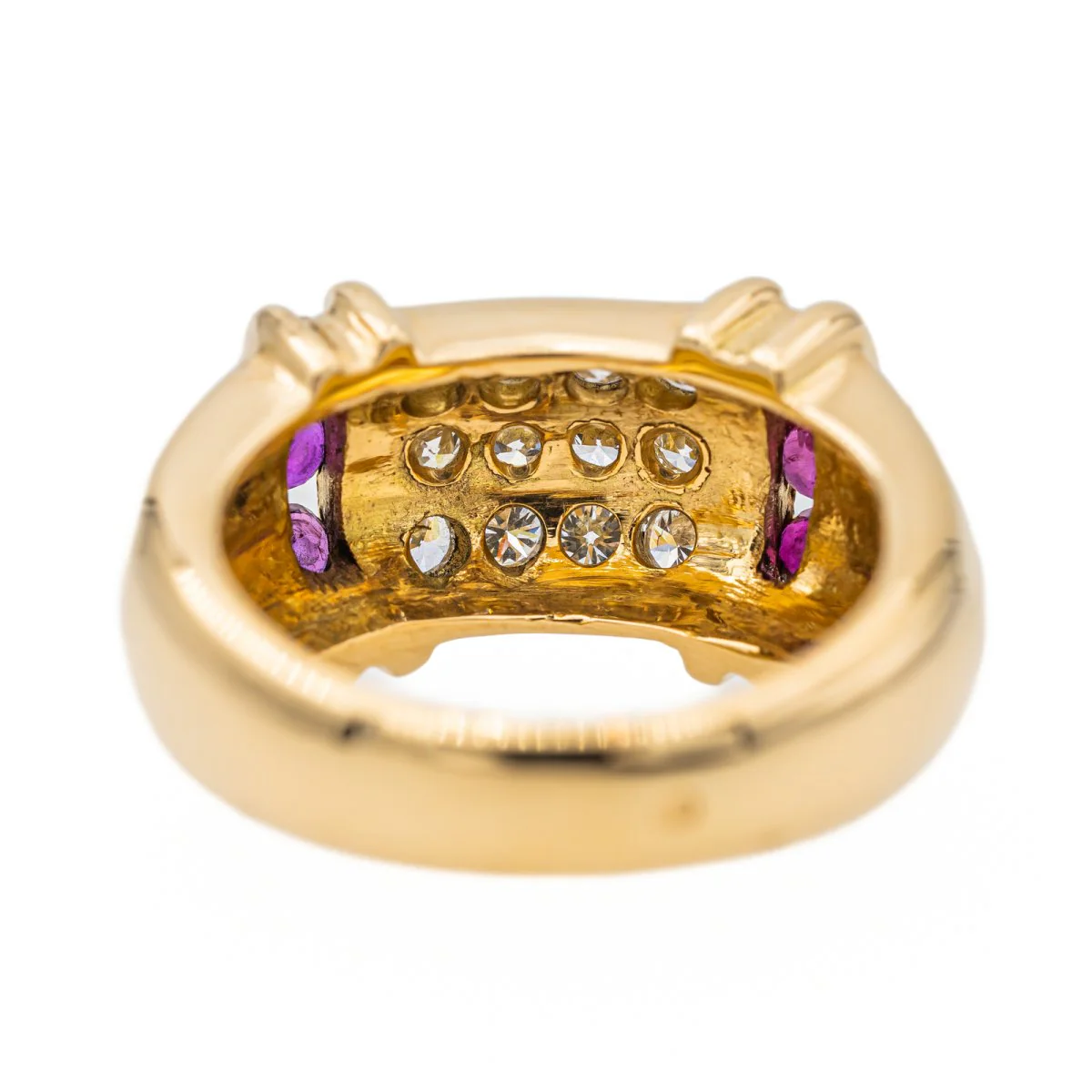 Bague Cocktail en or jaune et diamant - Image 5