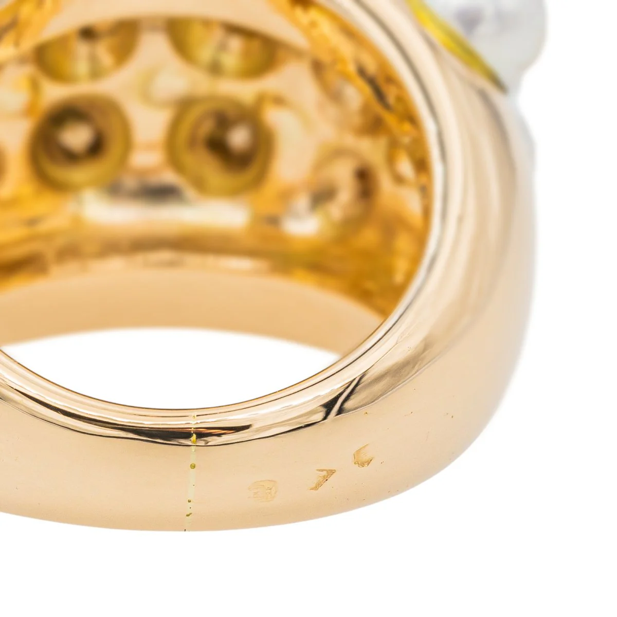 Bague Cocktail Or jaune Perle - Image 7