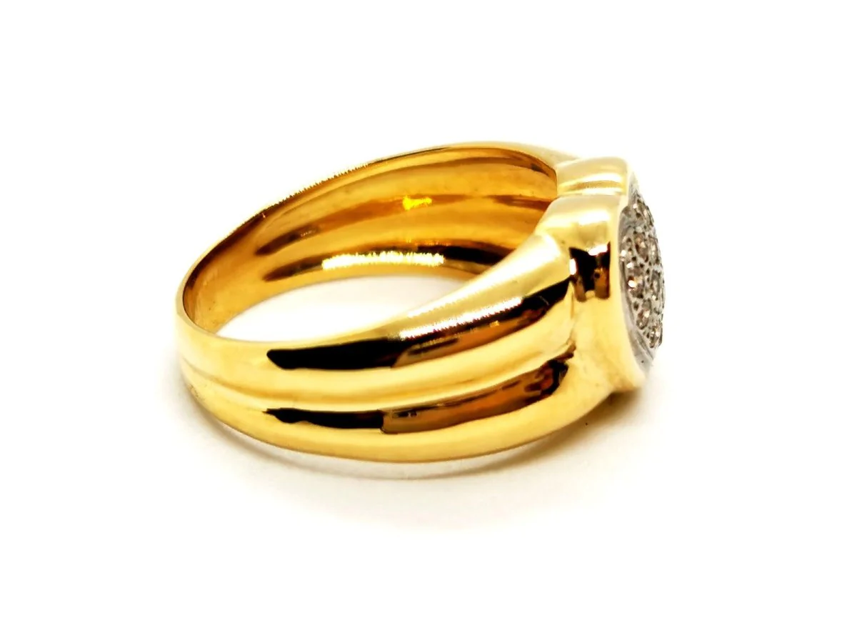 Bague Coeur Or jaune Diamant - Image 4