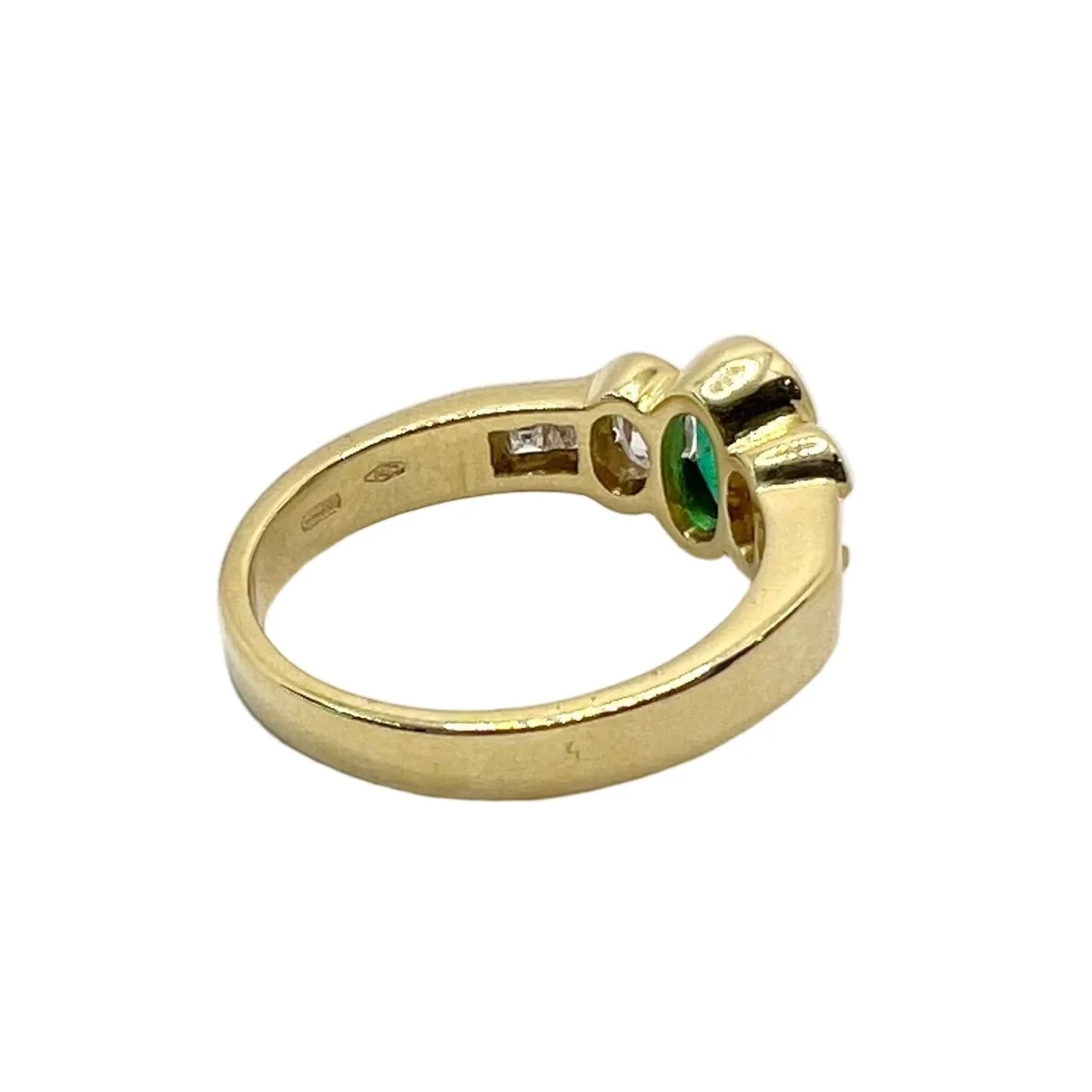 Bague DAMIANI en or jaune, émeraude et diamants - Image 5