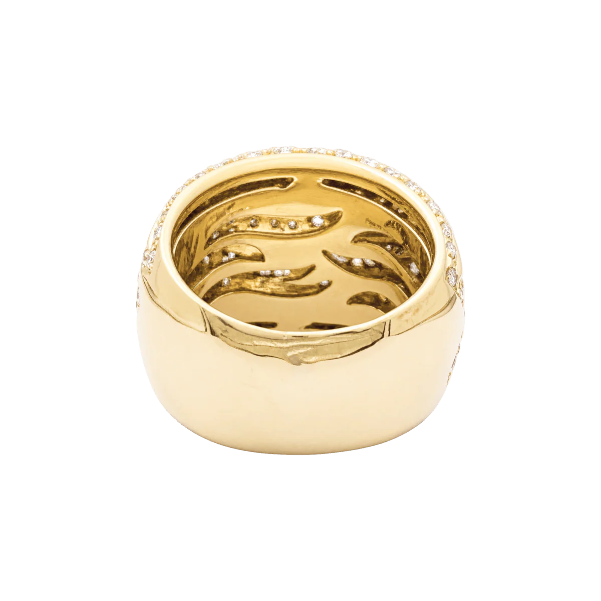 Bague Pavée DAMIANI en or jaune et diamants - Image 4
