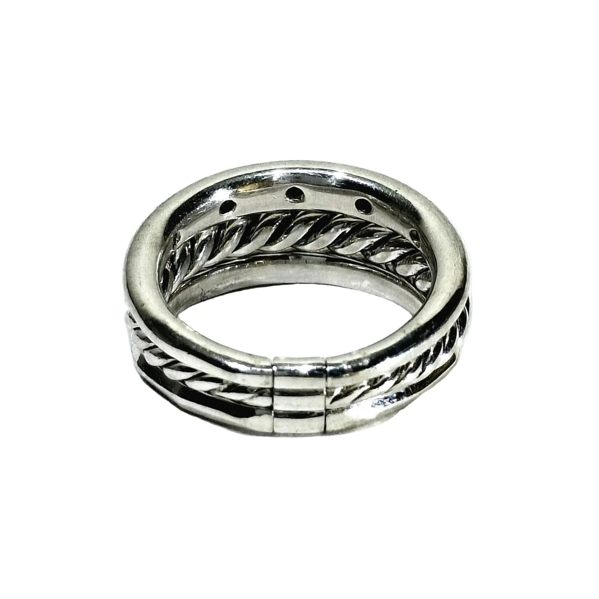 Bague DAVID YURMAN en argent et diamants - Image 4