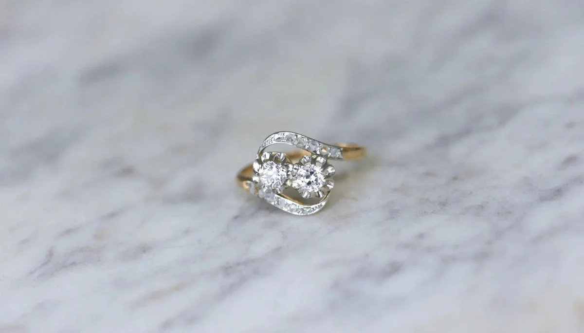 Bague de Fiançailles Toi et Moi Diamants - Image 2
