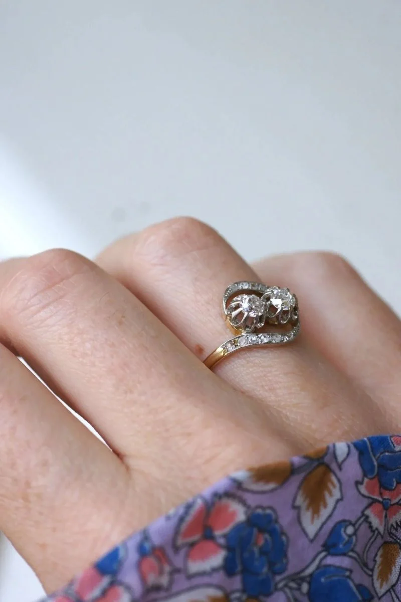 Bague de Fiançailles Toi et Moi Diamants - Image 3