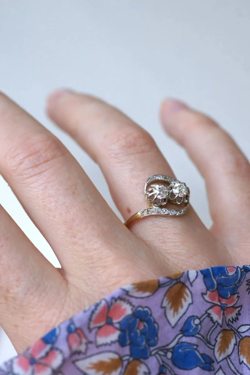 Bague de Fiançailles Toi et Moi Diamants - Image 5