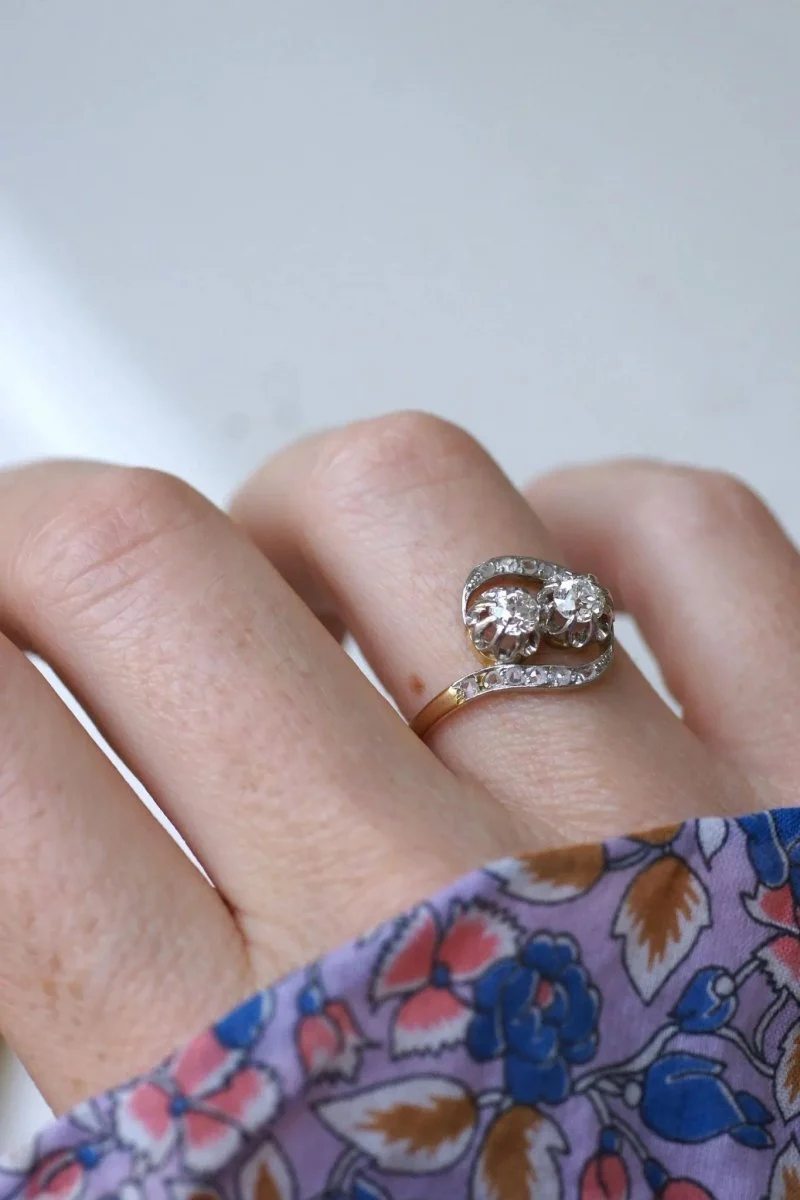 Bague de Fiançailles Toi et Moi Diamants - Image 7