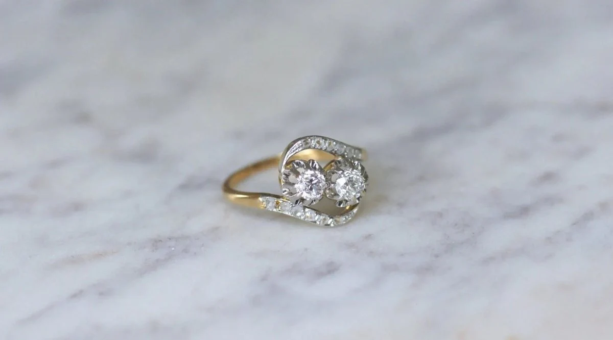 Bague de Fiançailles Toi et Moi Diamants - Image 8