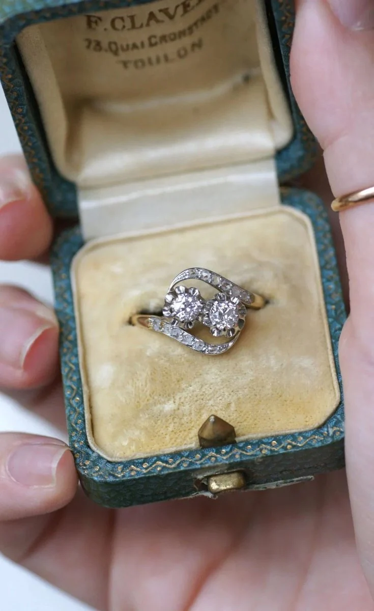 Bague de Fiançailles Toi et Moi Diamants - Image 9