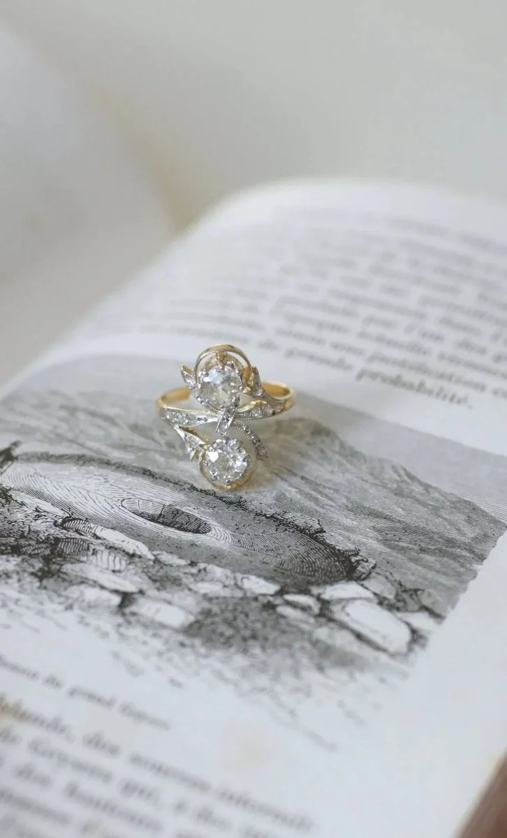 Bague Belle Epoque Toi et moi Diamants - Image 5