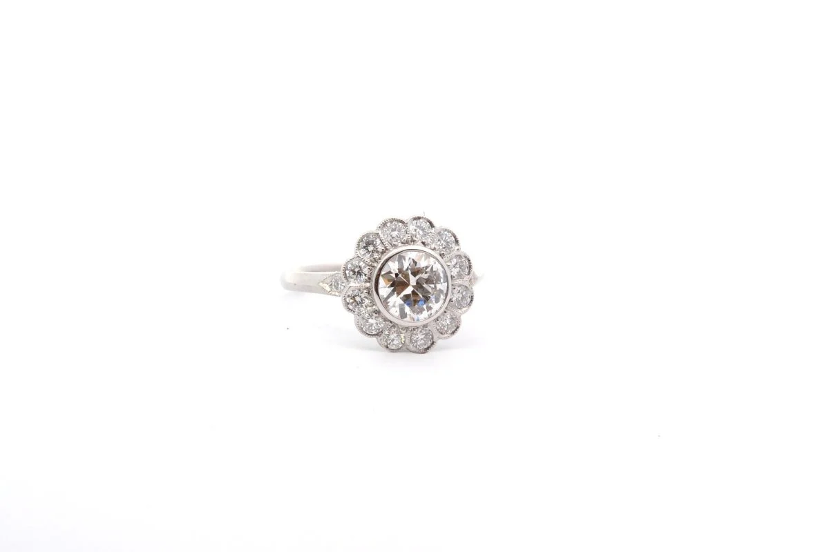 Bague de fiançailles diamant 1,03cts H/SI2 - Image 4
