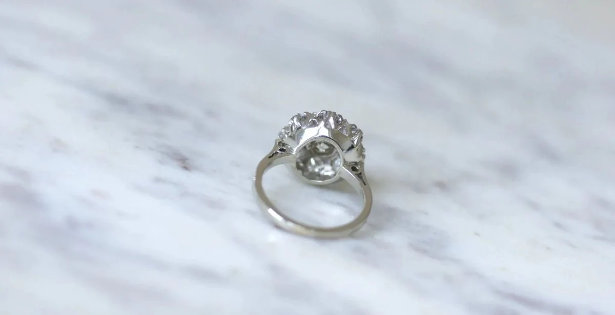Bague marguerite diamants 2 carats - Image 11