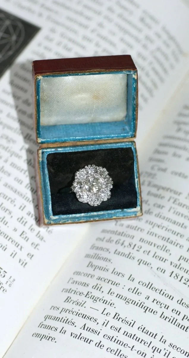 Bague marguerite diamants 2 carats - Image 12