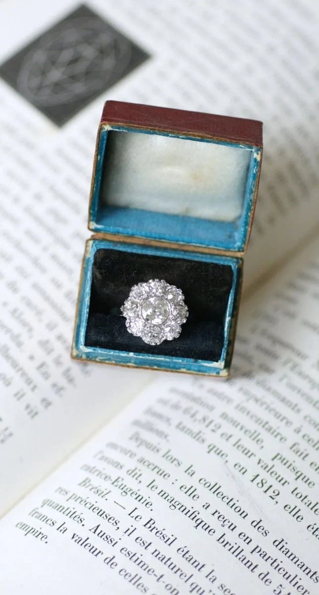Bague marguerite diamants 2 carats - Image 8