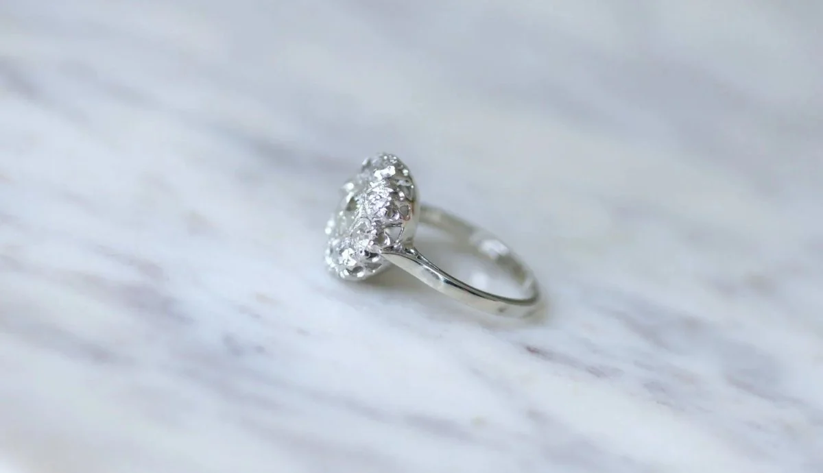 Bague marguerite diamants 2 carats - Image 9