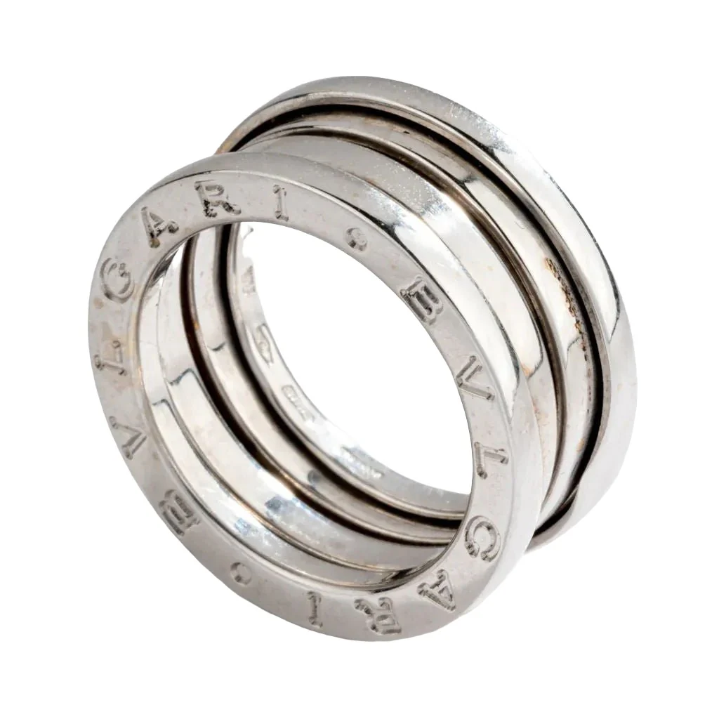 Bague de la maison Bvlgari, collection B.Zero1 moyen modèle en or gris - Image 3