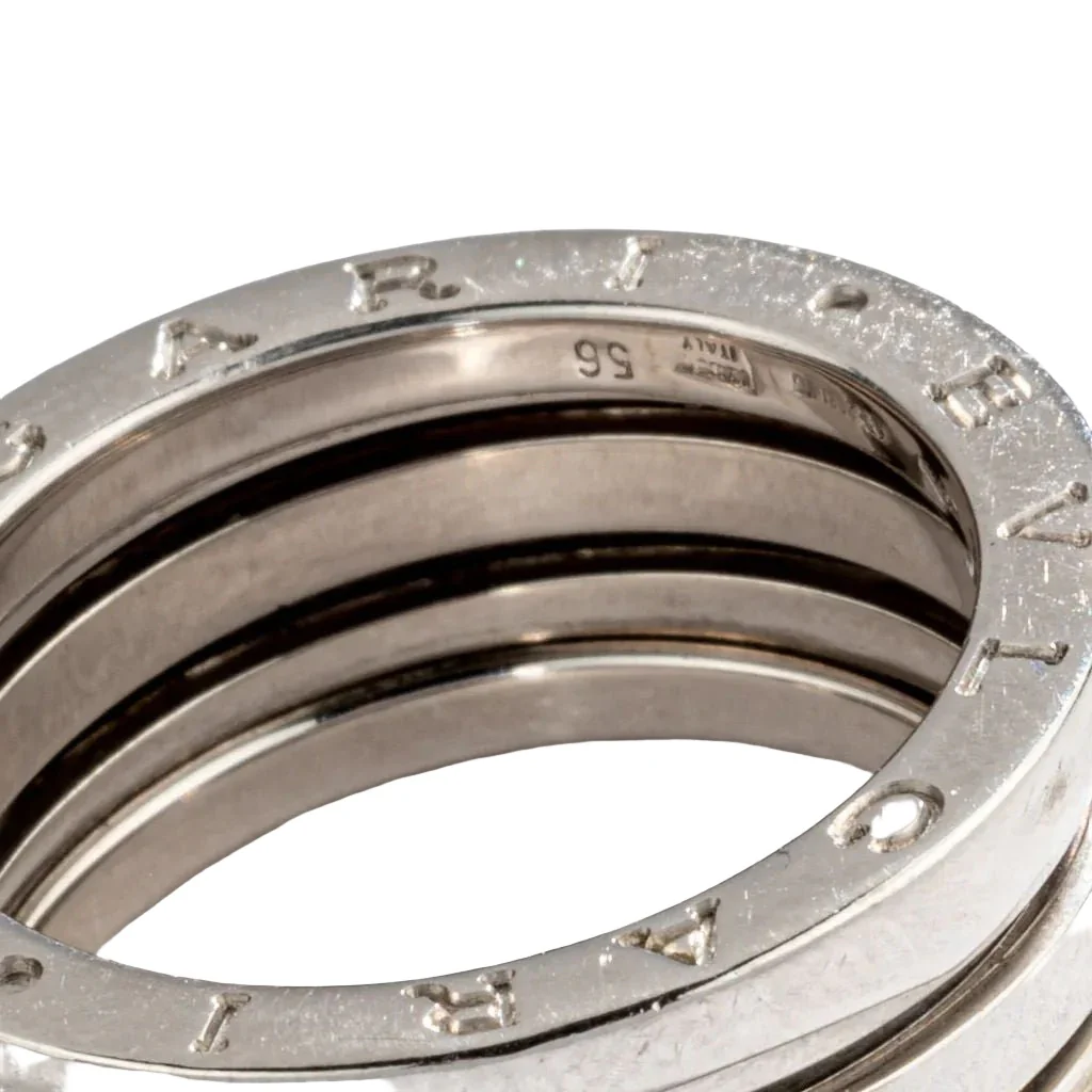 Bague de la maison Bvlgari, collection B.Zero1 moyen modèle en or gris - Image 4