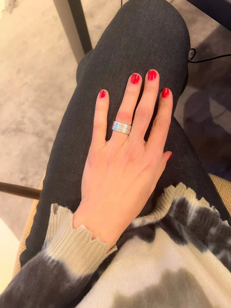 Bague de la Maison Hermès en or gris - Image 6