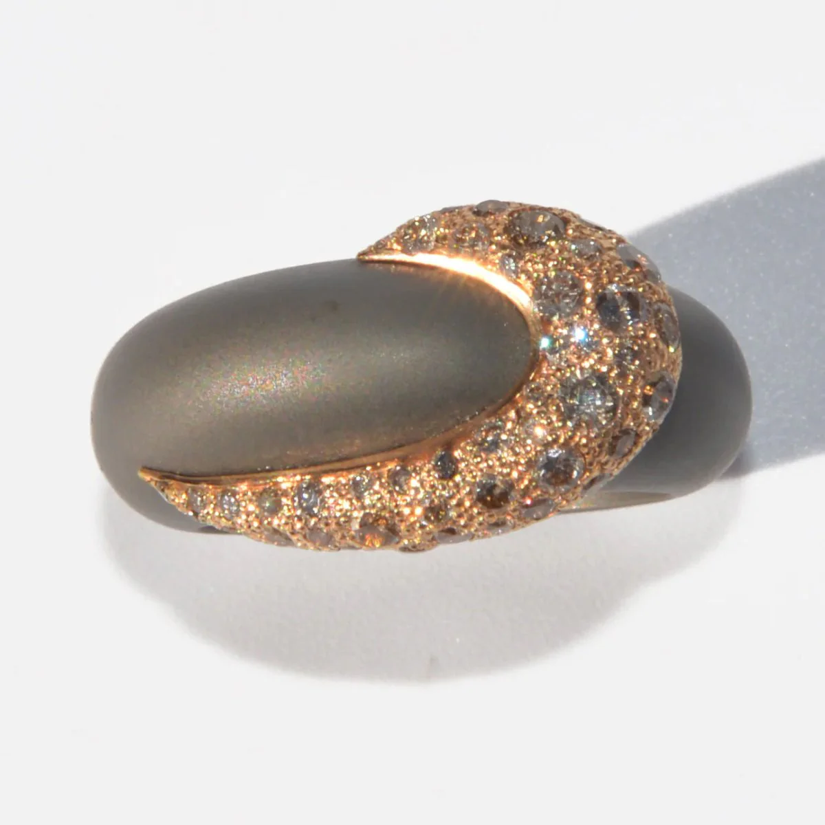 Bague de la maison Pomellato en titane et diamant - Image 3