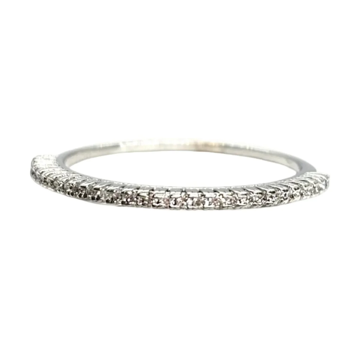 Bague Alliance en or blanc et diamants