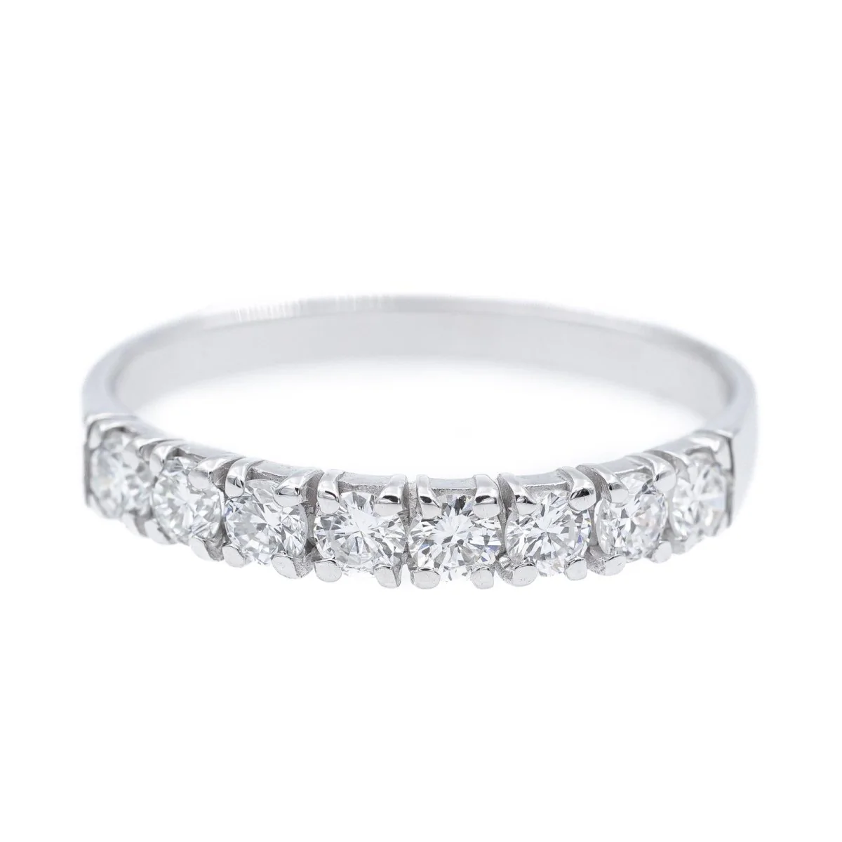 Bague Alliance en or blanc et diamants