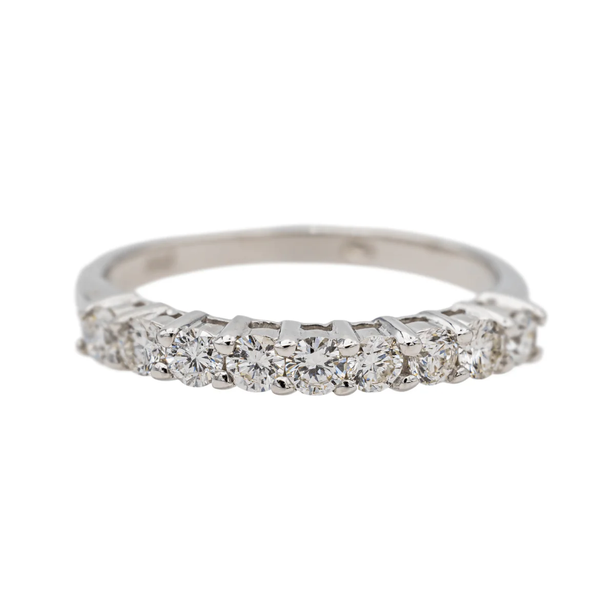 Bague Alliance en or blanc et diamants
