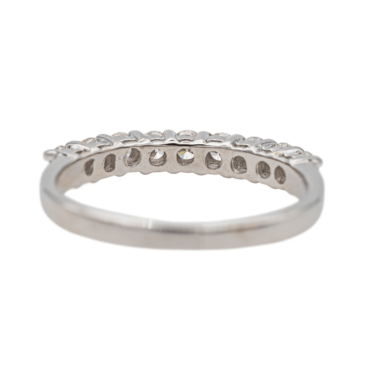 Bague Alliance en or blanc et diamants - Image 5
