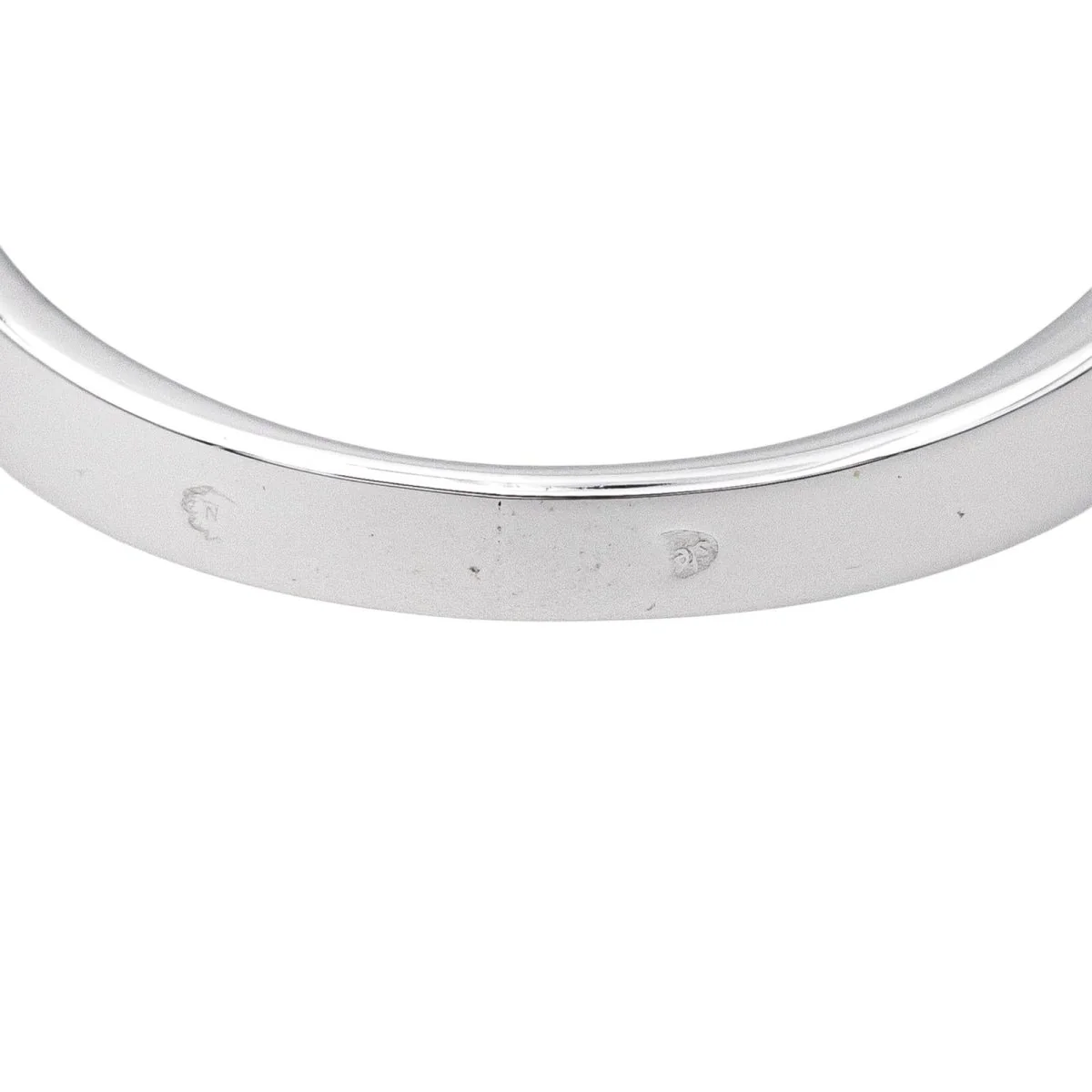 Bague Alliance en or blanc et diamants - Image 7