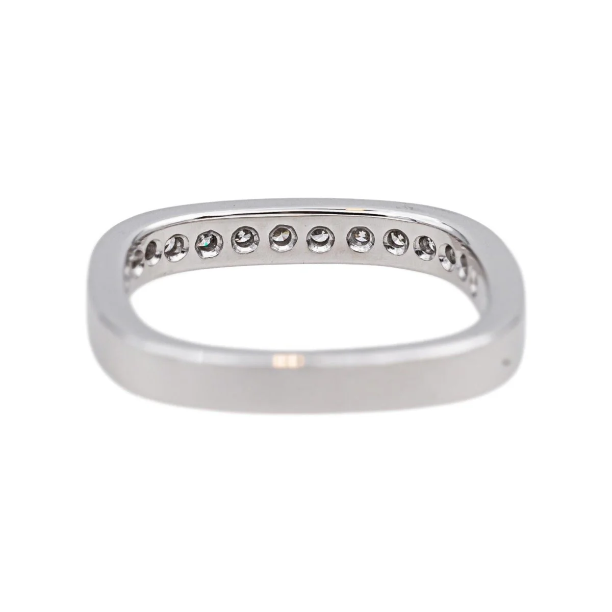 Bague Alliance en or blanc et diamants - Image 5