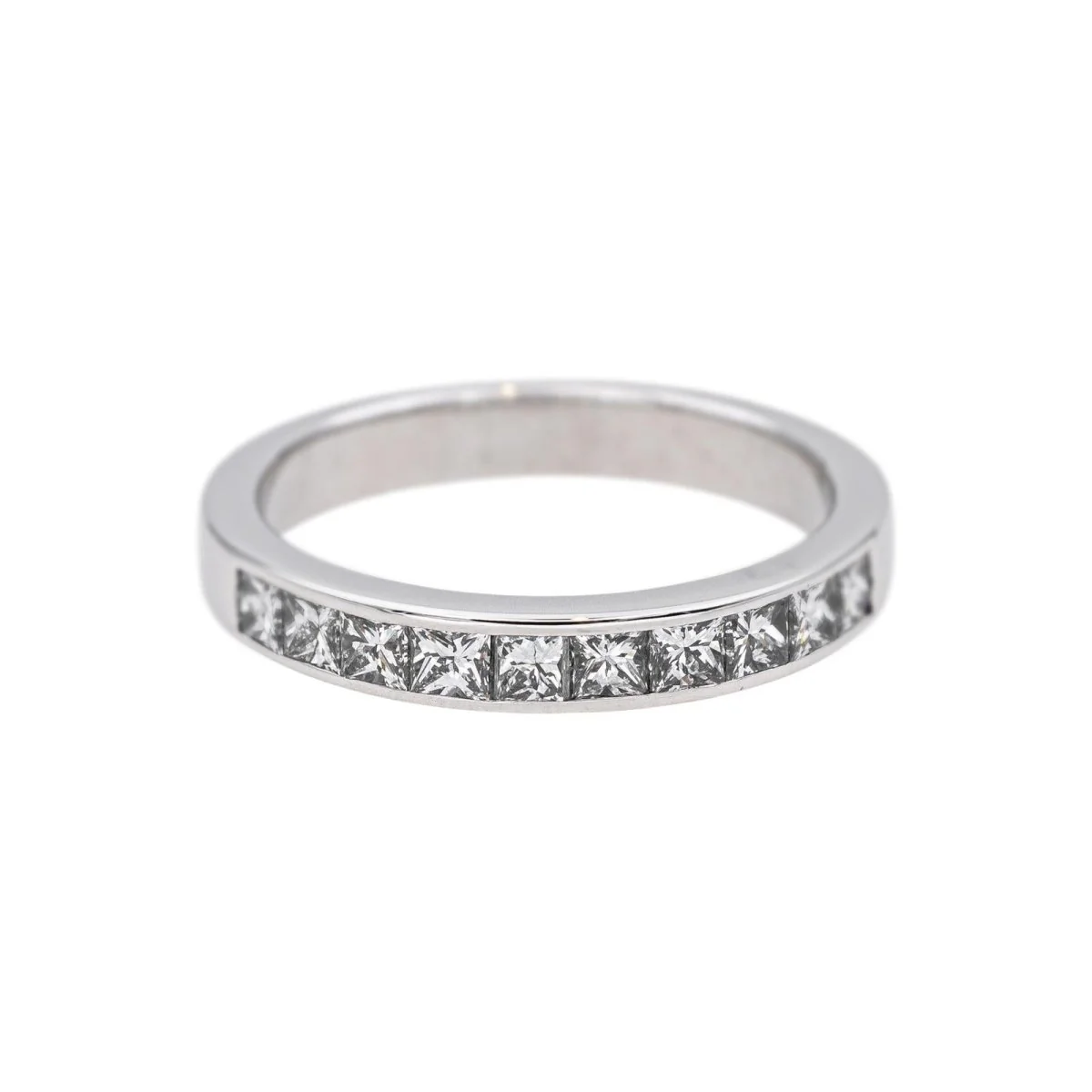 Bague Alliance en or blanc et diamants
