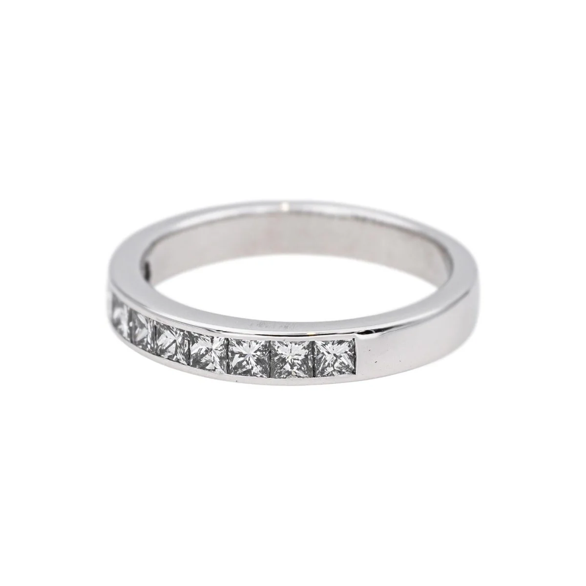 Bague Alliance en or blanc et diamants - Image 4