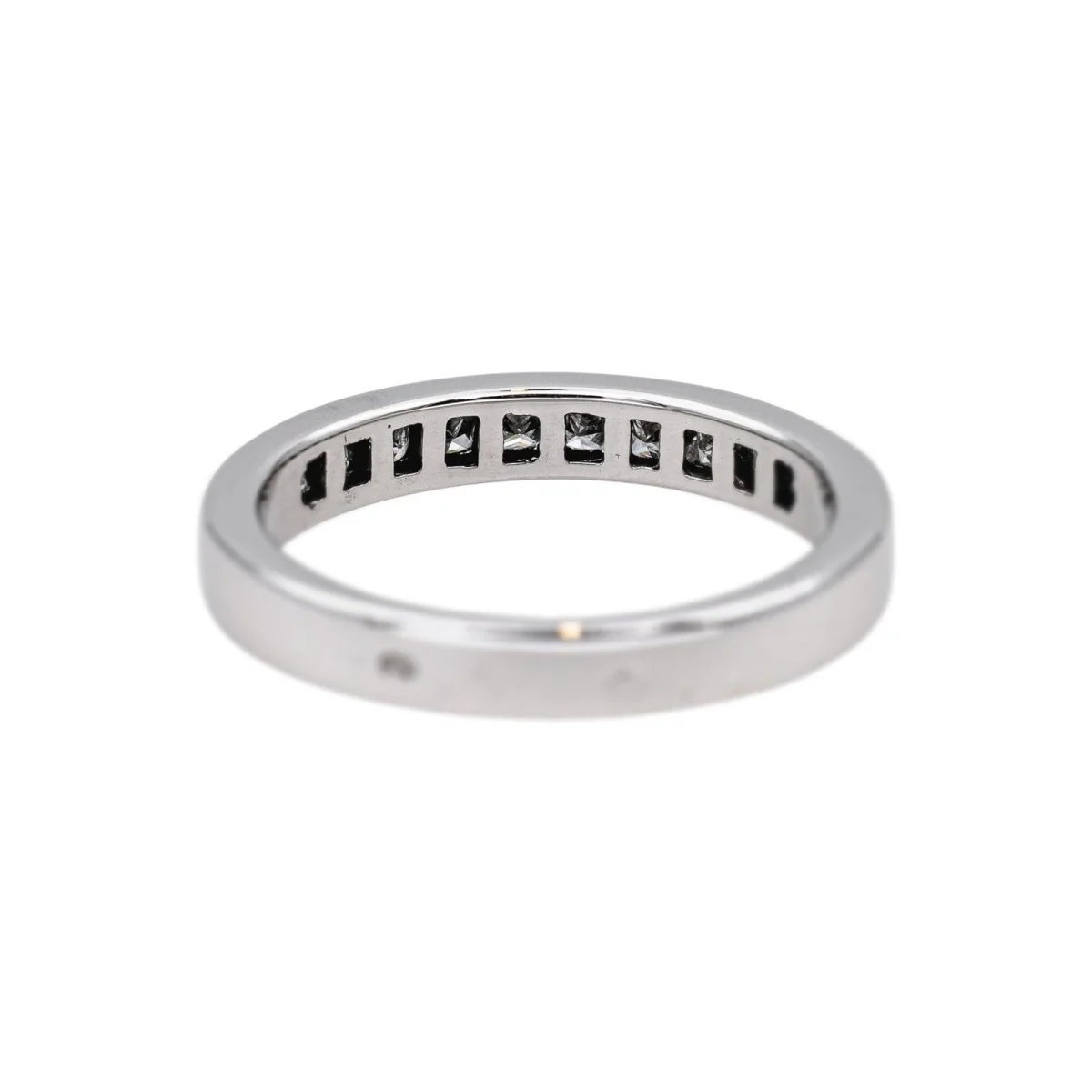 Bague Alliance en or blanc et diamants - Image 5