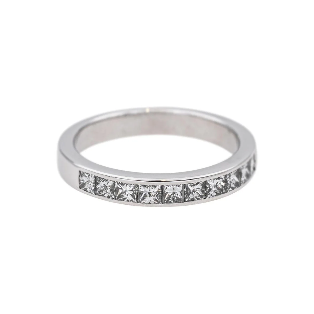 Bague Alliance en or blanc et diamants - Image 6