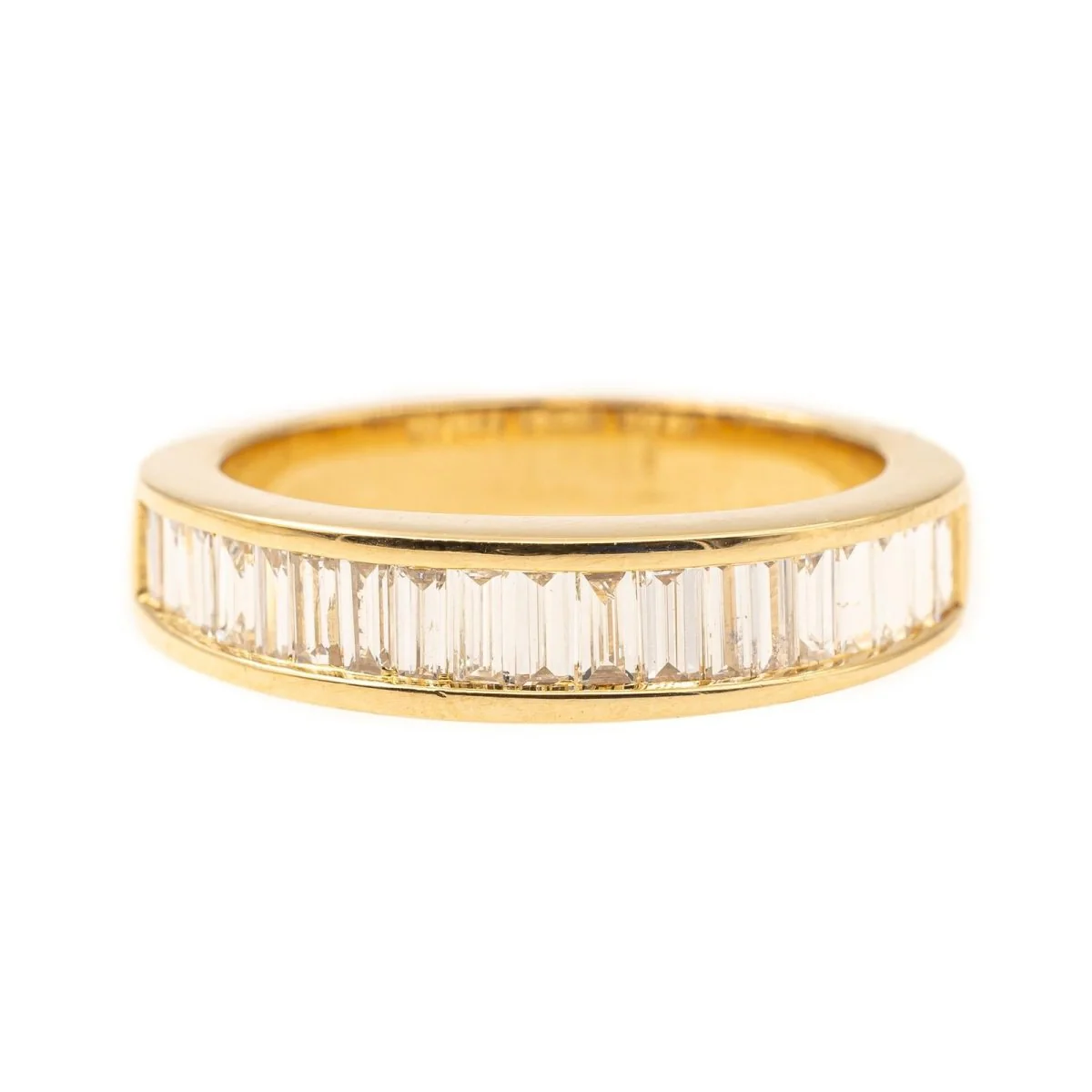 Bague Alliance en or jaune et diamants