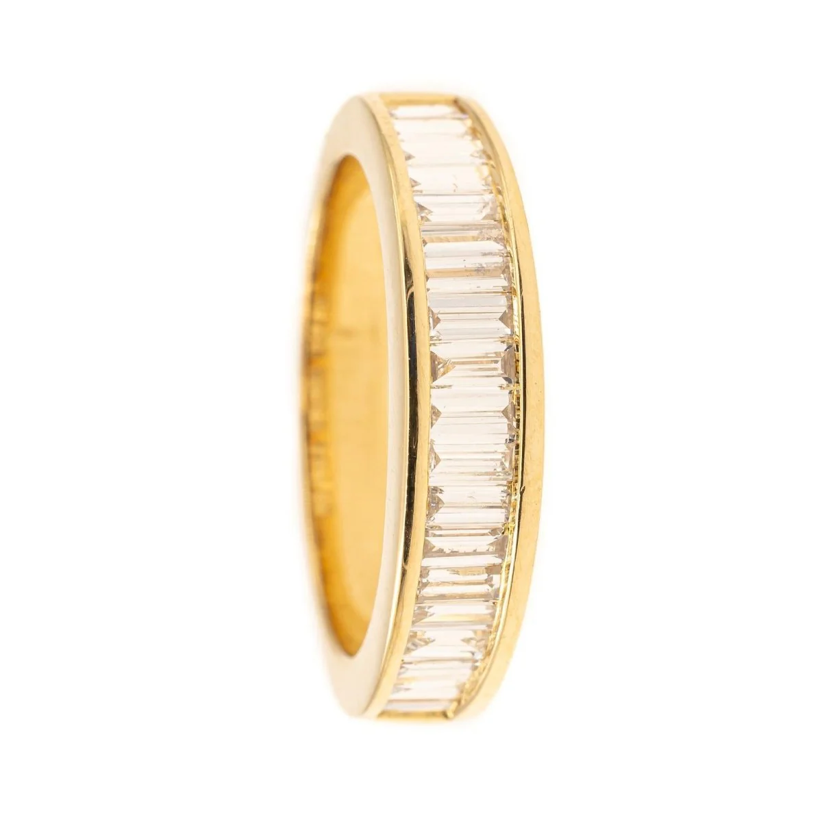 Bague Alliance en or jaune et diamants - Image 3