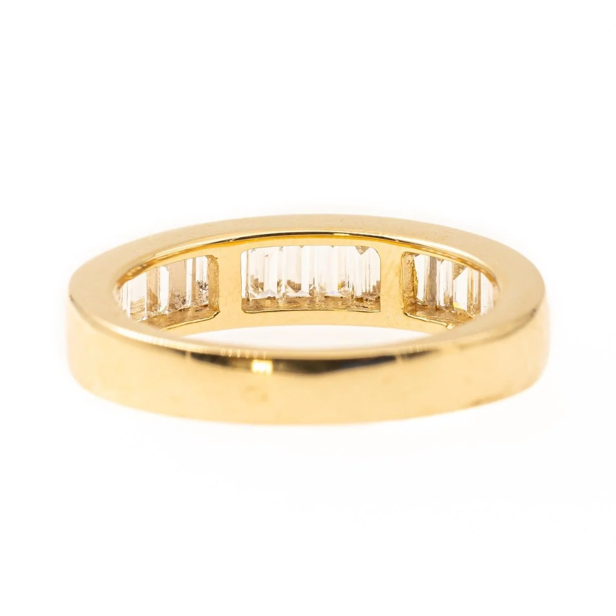 Bague Alliance en or jaune et diamants - Image 4