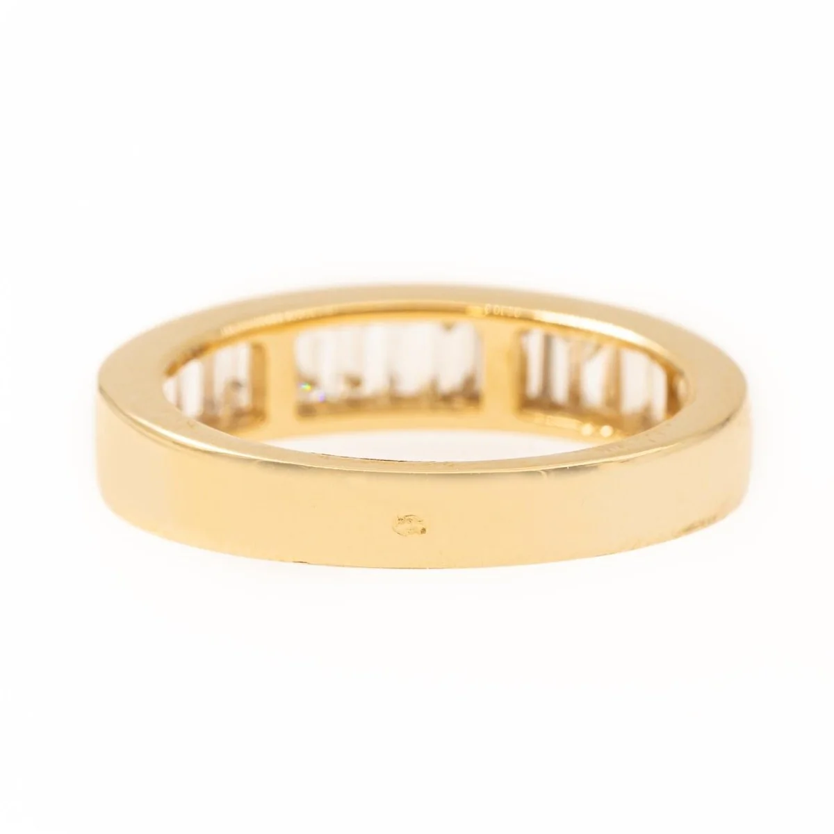 Bague Alliance en or jaune et diamants - Image 5