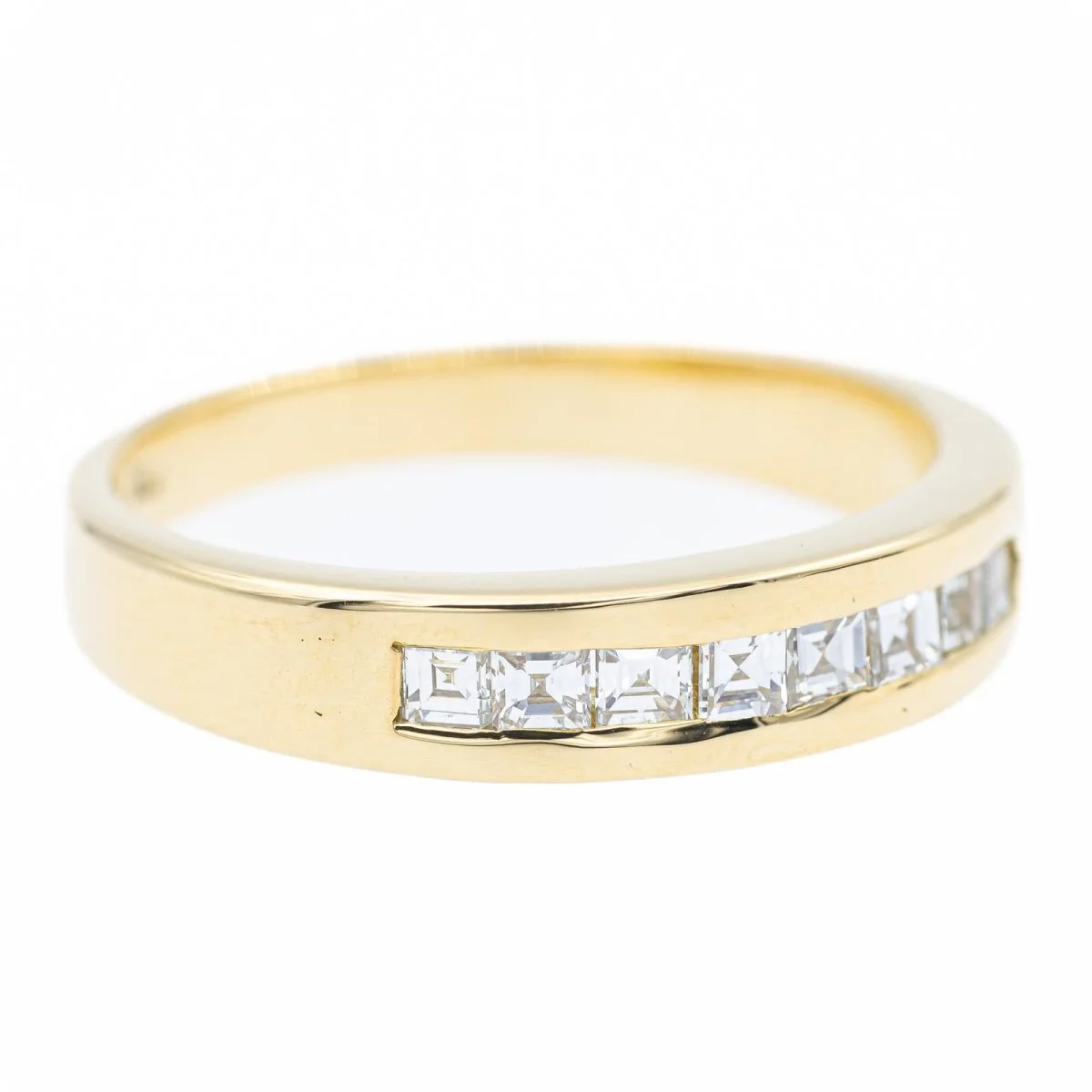 Bague Alliance en or jaune et diamants - Image 6