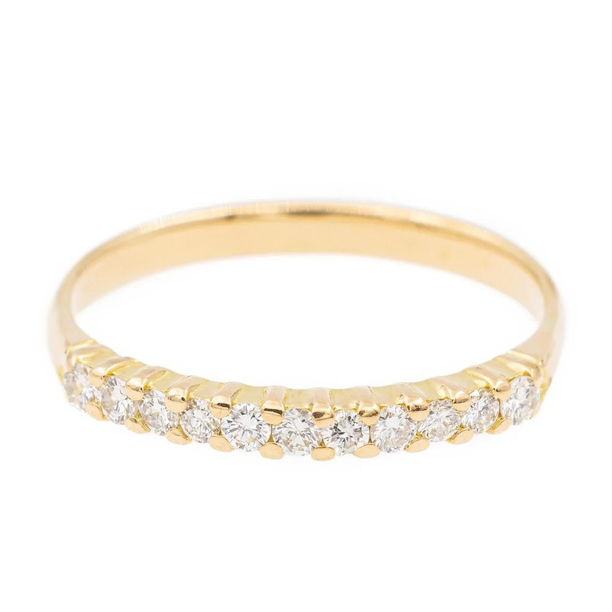 Bague Alliance en or jaune et diamants