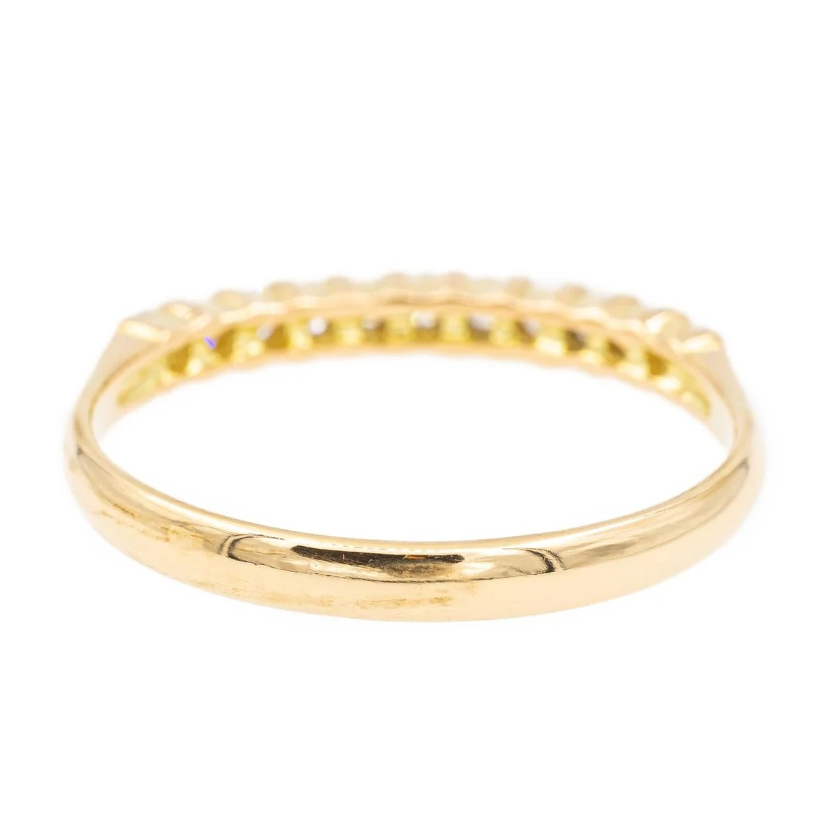 Bague Alliance en or jaune et diamants - Image 6