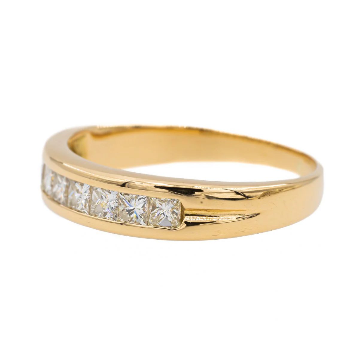 Alliance en Or jaune et Diamant - Image 4