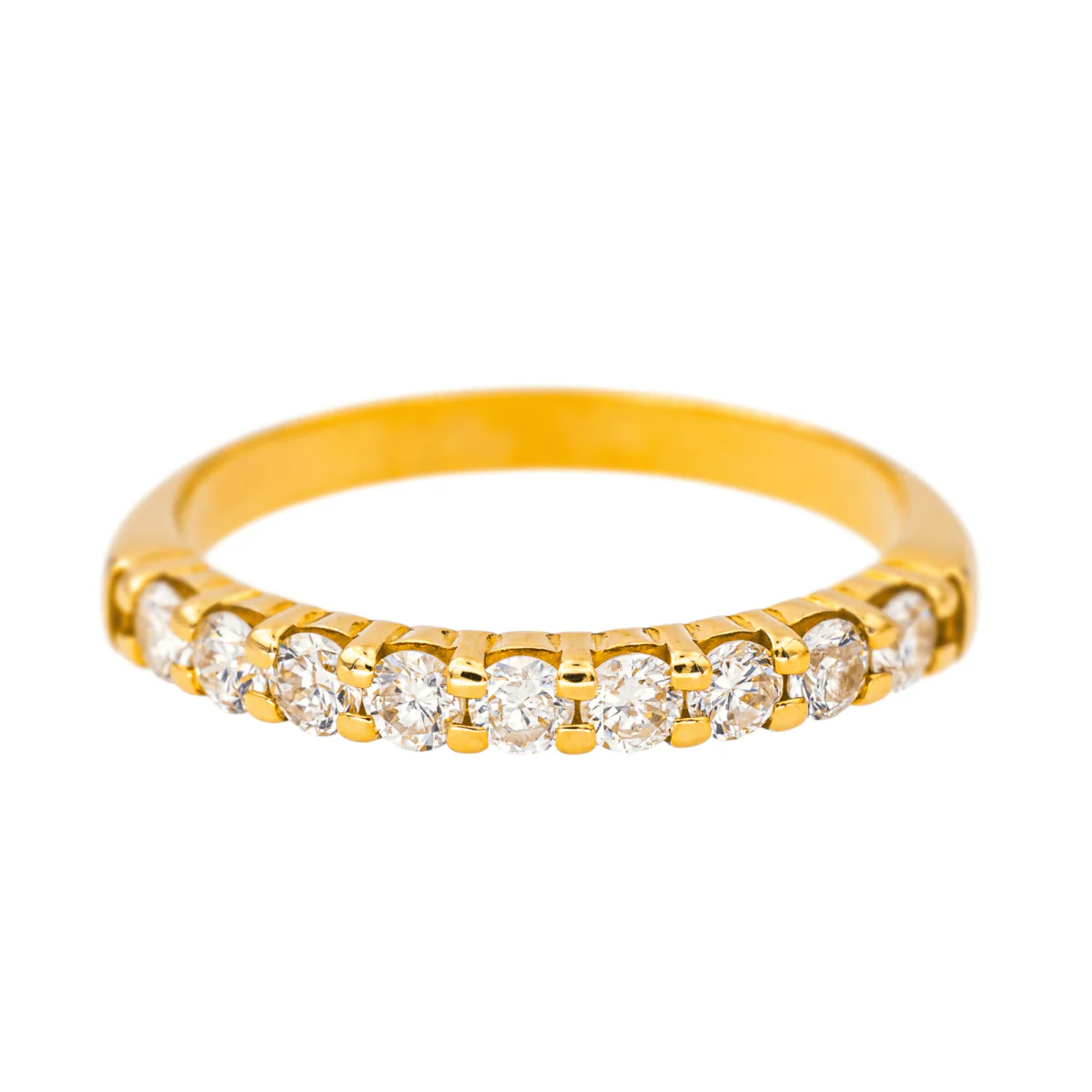 Bague Alliance en or jaune et diamants