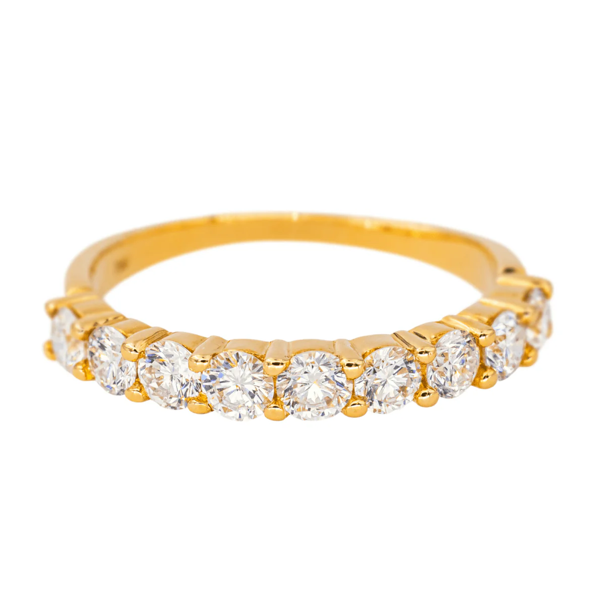 Bague Alliance en or jaune et diamants