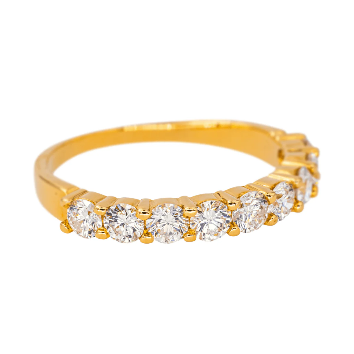 Bague Alliance en or jaune et diamants - Image 6
