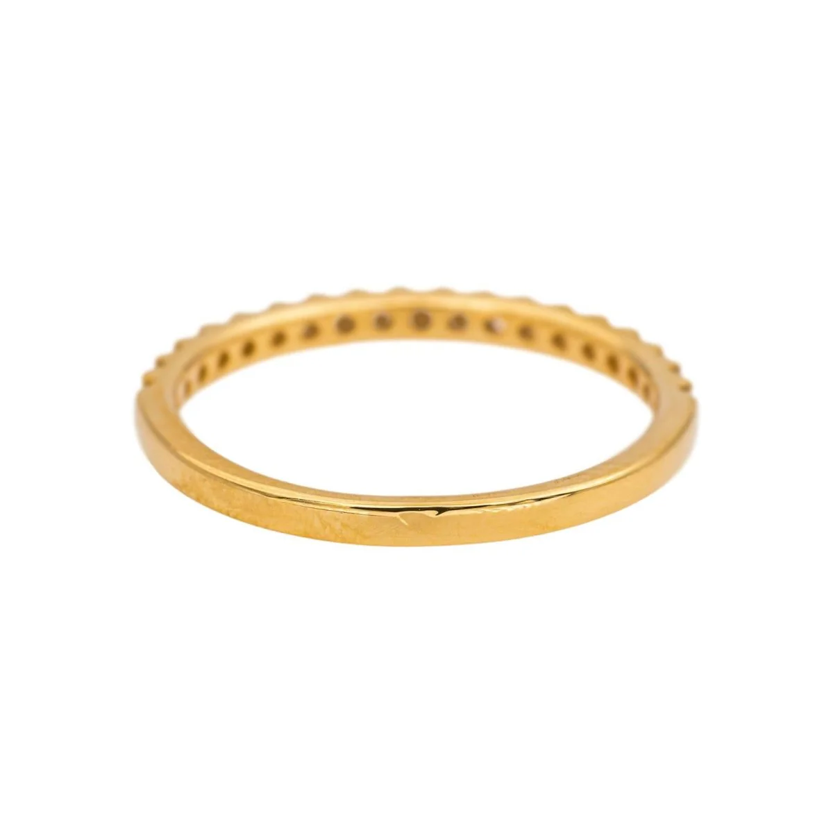 Bague  Demi-alliance  Or jaune Diamant - Image 13