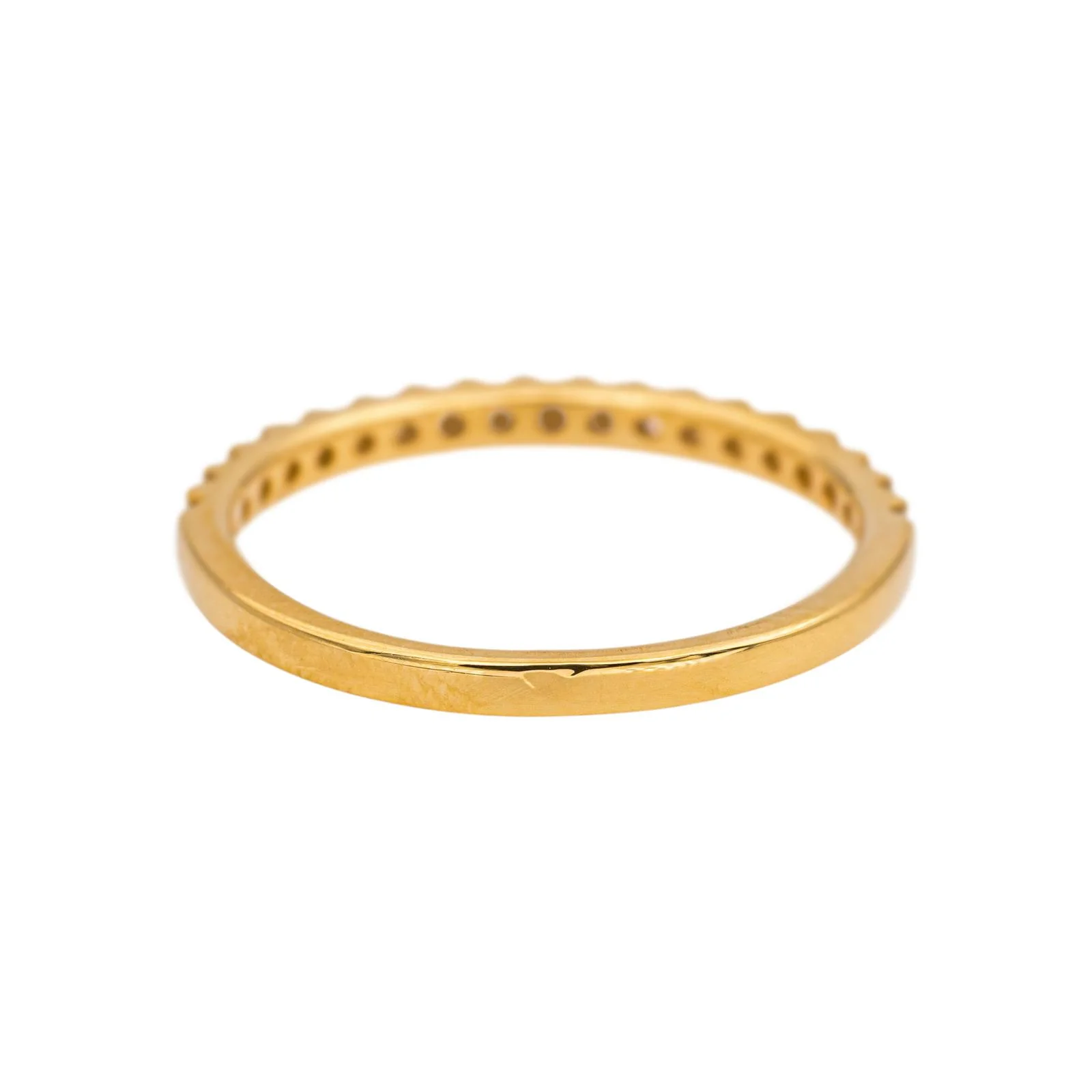 Bague  Demi-alliance  Or jaune Diamant - Image 6