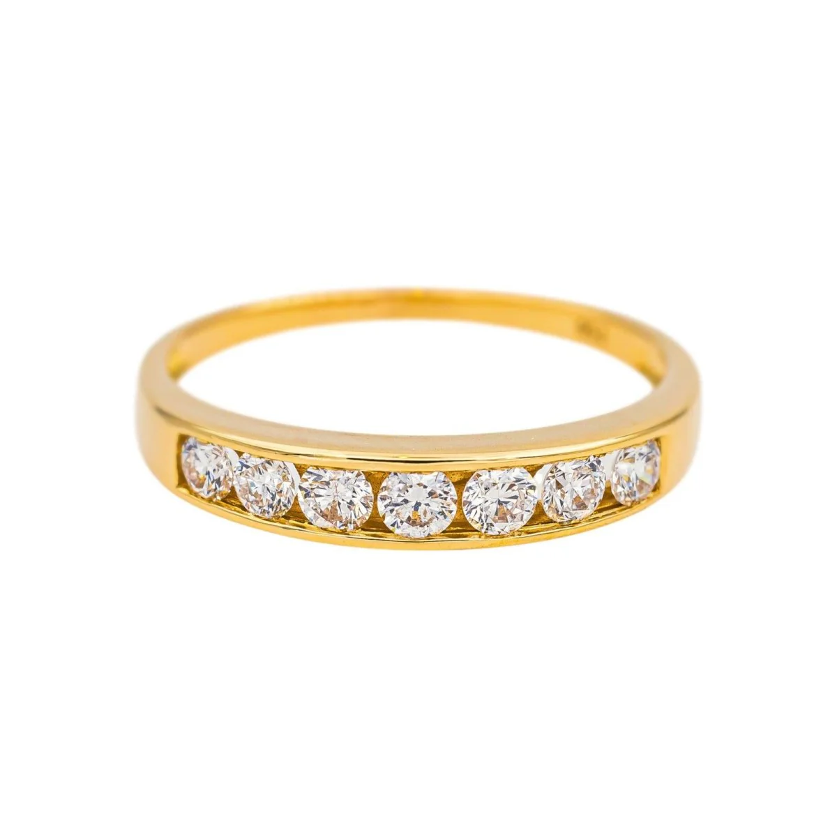 Bague Alliance en or jaune et diamants