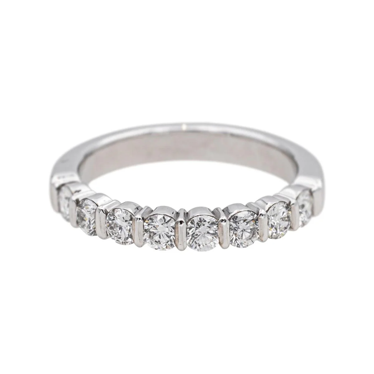 Bague Alliance en platine et diamants