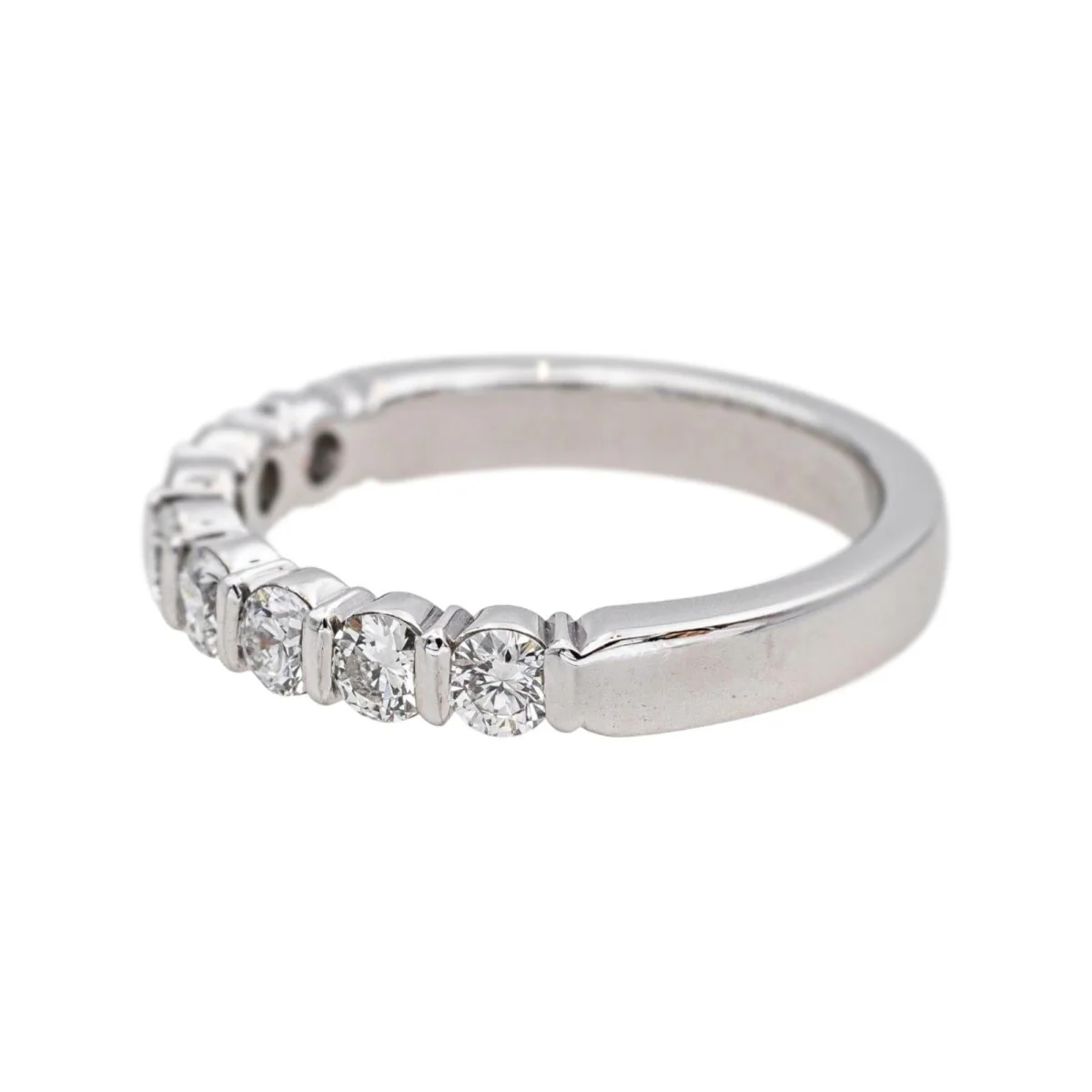 Bague Alliance en platine et diamants - Image 4